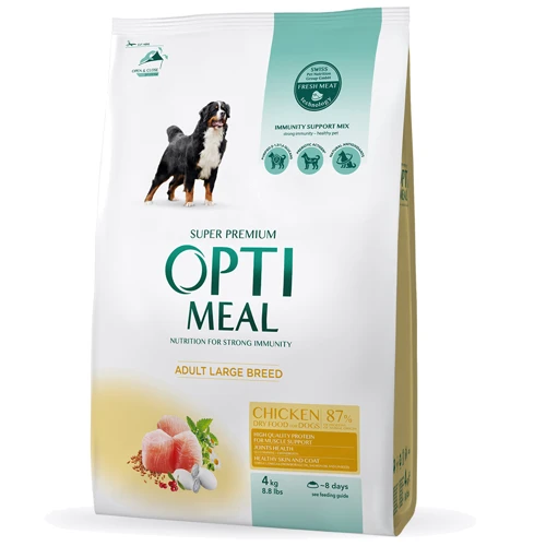 Сухий корм Optimeal Adult Large Breed Dogs для собак великих порід з куркою 4 кг (4820083905551)