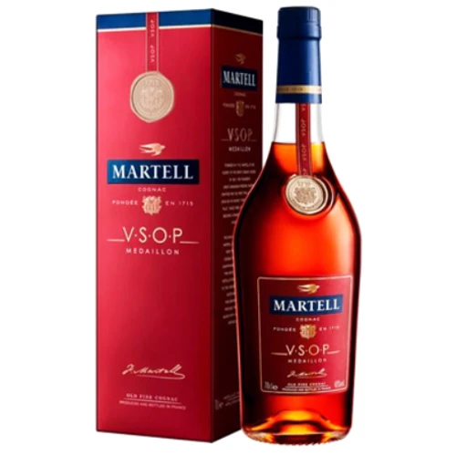 Коньяк Martell VSOP у коробці 40% 1 л (STA3219820007879)