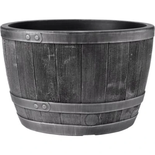 Горшок для цветов Keter Blenheim Half Barrel графит 22 л