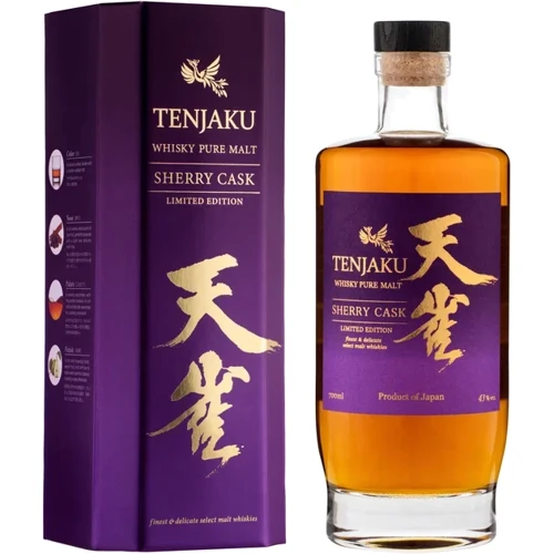 Виски Tenjaku Pure Malt Sherry Cask 43% 0.7 л (4582410701181)