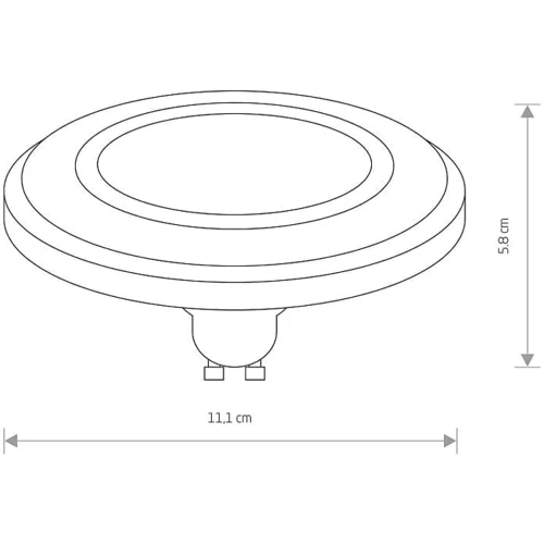 Лампа Nowodvorski 9212 Reflector led GU10 1x9W 4000K