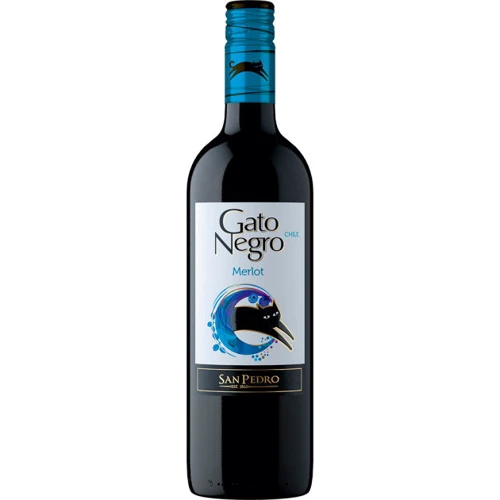 Вино Merlot Gato Negro червоне сухе San Pedro 0.75л (PRA7804300120603)