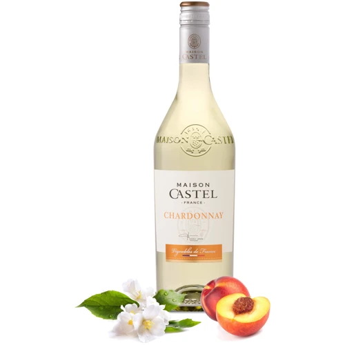 Вино Maison Castel "Chardonnay" (полусухое, белое) 0.75л (BDA1VN-VCS075-008)