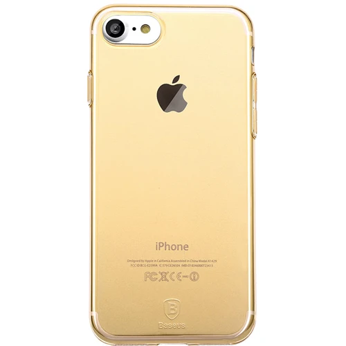 Чохол для iPhone Baseus Simple Transparent Gold for iPhone SE 2020/iPhone 8/iPhone 7