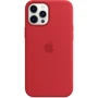 Чехол для iPhone Apple Silicone Case with MagSafe (PRODUCT) Red (MHLF3) for iPhone 12 Pro Max: Материалы силикон