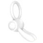 Ерекційне віброкільце LoveToy Power Clit Cockring, White фото 5