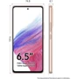 Смартфон Samsung Galaxy A53 5G 6/128GB Dual Peach A536: Камера 64.0 Mп + 12.0 Mп + 5.0 Mп + 5.0 Mп, Фронтальна камера 32 Мп