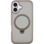 Чехол для iPhone Mobile Case Metal Buttons with MagSafe HQ Ring Grey for iPhone 16