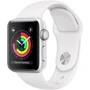 Apple Watch Series 3 38mm GPS Silver Aluminum Case with White Sport Band (MTEY2) (MTEY2FS/A) UA