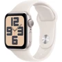 Apple Watch SE 2 2024 40mm GPS Starlight Aluminum Case with Starlight Sport Band - M/L (MXEG3QH/A)