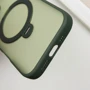 Чехол для iPhone Mobile Case Metal Buttons with MagSafe HQ Ring Green for iPhone 16 Pro фото 6