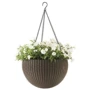 Горшок для цветов Keter Rattan Style Hanging 8.6л коричневый с цепочкой фото 4