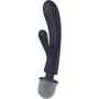 Вібратор-кролик + масажер 2в1 Satisfyer Triple Lover Gray