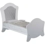 Ліжечко дитяче Micuna Alexa BIG Relax White-Silver 140x70см біло-срібляста (BIG ALEXA RELAX): Стінка, що опускається є