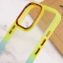 Чохол для iPhone TPU Case TPU+PC Fresh Sip Turquoise/Orange for iPhone 14 Pro: Матеріали Термополиуретан