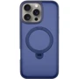 Чехол для iPhone Mobile Case Metal Buttons with MagSafe HQ Ring Dark Blue for iPhone 16 Pro