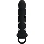 Насадка на член LYBAILE Pretty Love Penis Sleeve With Ball Strap 5.98" Black: Матеріал Силикон