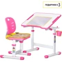 Комплект Evo-kids стіл та стілець Evo-07 Ergo Pink (Evo-07 Ergo PN): Ширина стільниці, см 66