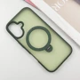 Чохол для iPhone Mobile Case Metal Buttons with MagSafe HQ Ring Green для iPhone 16: Колір зеленый