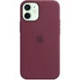 Чехол для iPhone Apple Silicone Case with MagSafe Plum (MHKQ3) for iPhone 12 mini: Цвет фиолетовый