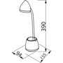 Настільна лампа акумуляторна Philips LED Reading Desk lamp Hat біла (929003241007): Тип Настольные лампы