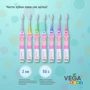 Зубная щетка Vega Kids VK-400B LIGHT-UP голубая фото 6