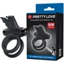 Ерекційне віброкільце Pretty Love Passionate Ring IX Black: Колір черный