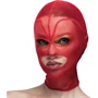 Маска серце сітка з відкритим ротом та очима Feral Feelings - Hearts Mask Red/Red