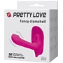 Віброметелик із стимулятором клітора Pretty Love - fancy clamshell (BI-014368): Довжина, см 7