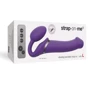 Безремневой страпон з вібрацією Strap-On-Me Vibrating Violet L: Довжина, см 17