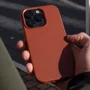 Чохол для iPhone WAVE Premium Leather Edition Case with MagSafe Umber для iPhone 15: Тип чохла накладка на заднюю часть