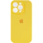 Чохол для iPhone Mobile Case Silicone Case Full Camera Protective Yellow for iPhone 15 Pro Max