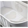 Кроватка детская Baby Italia Eva White /Grey 132х69 см бело-серая (EVA WHITE/GREY): Материал дерево