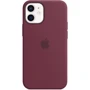 Чехол для iPhone Apple Silicone Case with MagSafe Plum (MHKQ3) for iPhone 12 mini: Материалы силикон