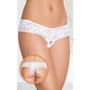 Женские стринги SoftLine - G-String 2403, M/L (white): Вид Трусы