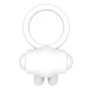 Ерекційне віброкільце LoveToy Power Clit Cockring, White фото 4