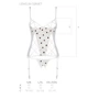 Еротичний комплект Passion LOVELIA CORSET white XXL / XXXL: Фасон Балконет