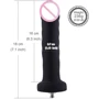 Силіконовий фалоімітатор для секс-машин Hismith 7.1″ Anal Dildo Black: Наявність вібрації  немає