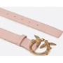 Жіночий ремінь PINKO LOVE BERRY H3 BELT VITELLO SET розмір M рожевий (100125A0F1O81Q): Стать Женский