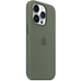 Чехол для iPhone TPU Silicone case with Magsafe Olive for iPhone 14 Pro: Цвет зеленый