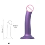 Насадка для страпона Strap-On-Me Mono Density Dildo Violet M: Наявність вібрації немає