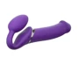 Безремневой страпон з вібрацією Strap-On-Me Vibrating Violet XL: Для кого для пари