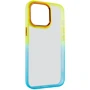 Чохол для iPhone TPU Case TPU+PC Fresh Sip Turquoise/Orange for iPhone 14 Pro