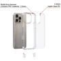 Чехол для iPhone Epic TPU Transparent with Straps Light Purple for iPhone 14 Pro Max: Материалы Термополиуретан