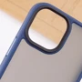 Чохол для iPhone Mobile Case TPU+PC Metal Buttons Blue для iPhone 13 mini: Матеріали поликарбонат и полиуретан