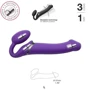 Безремневой страпон з вібрацією Strap-On-Me Vibrating Violet M: Тип кріплення Безремневие