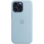 Чохол для iPhone Apple Silicone Case з MagSafe Light Blue (MWNR3) для iPhone 15 Pro Max: Колір голубой