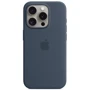 Чохол для iPhone Apple Silicone Case with MagSafe Storm Blue (MT1D3) for iPhone 15 Pro