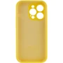 Чохол для iPhone Mobile Case Silicone Case Full Camera Protective Yellow for iPhone 15 Pro Max: Матеріали Силикон