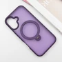 Чехол для iPhone Mobile Case Metal Buttons with MagSafe HQ Ring Purple for iPhone 16: Цвет фиолетовый